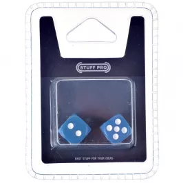 Набор кубиков Stuff-Pro (D6 12 мм 2 шт синие) картинка 372216 - МосИгра